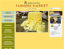 Tablet Screenshot of burlingtonfarmersmarket.org